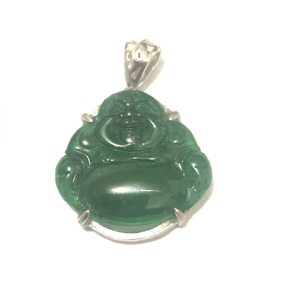 Authentic Type A Real Lucky Green Jade Pendant - image 1